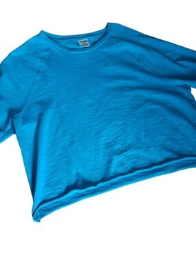 Victoria's Secret PINK Lightweight Bright Blue Crewneck Top
